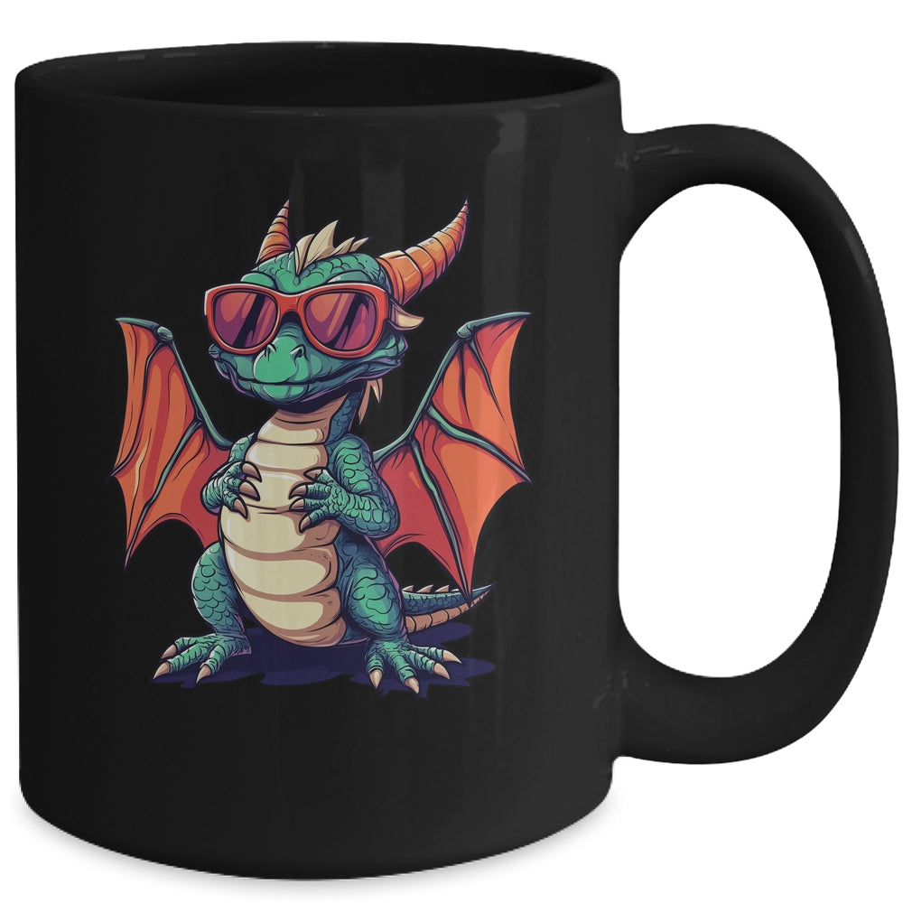Vintage Dragon Sunglasses Dragon Lover Design Men Women Mug | siriusteestore