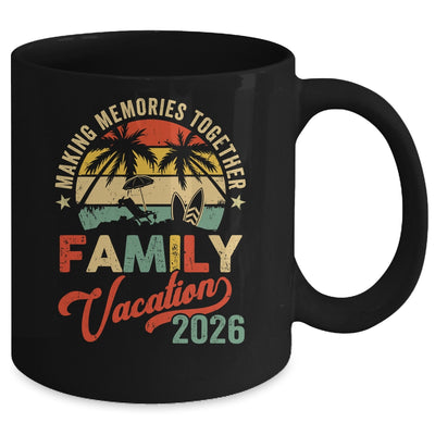 Vintage Family Trip Matching Summer Vacation Beach 2026 Mug | siriusteestore