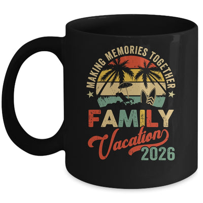 Vintage Family Trip Matching Summer Vacation Beach 2026 Mug | siriusteestore