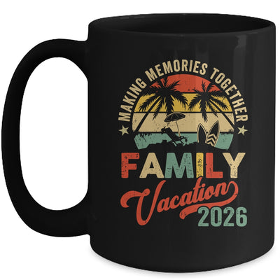 Vintage Family Trip Matching Summer Vacation Beach 2026 Mug | siriusteestore