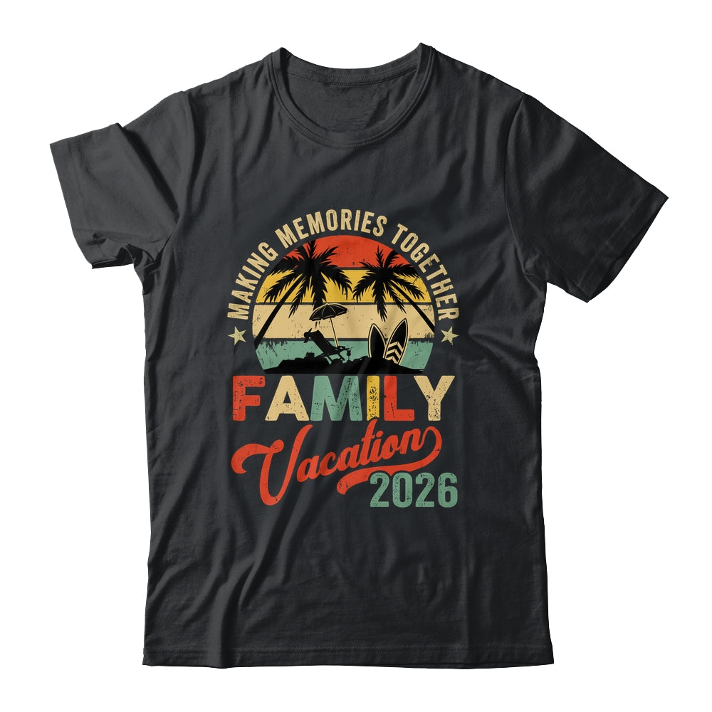 Vintage Family Trip Matching Summer Vacation Beach 2026 Shirt & Tank Top | siriusteestore