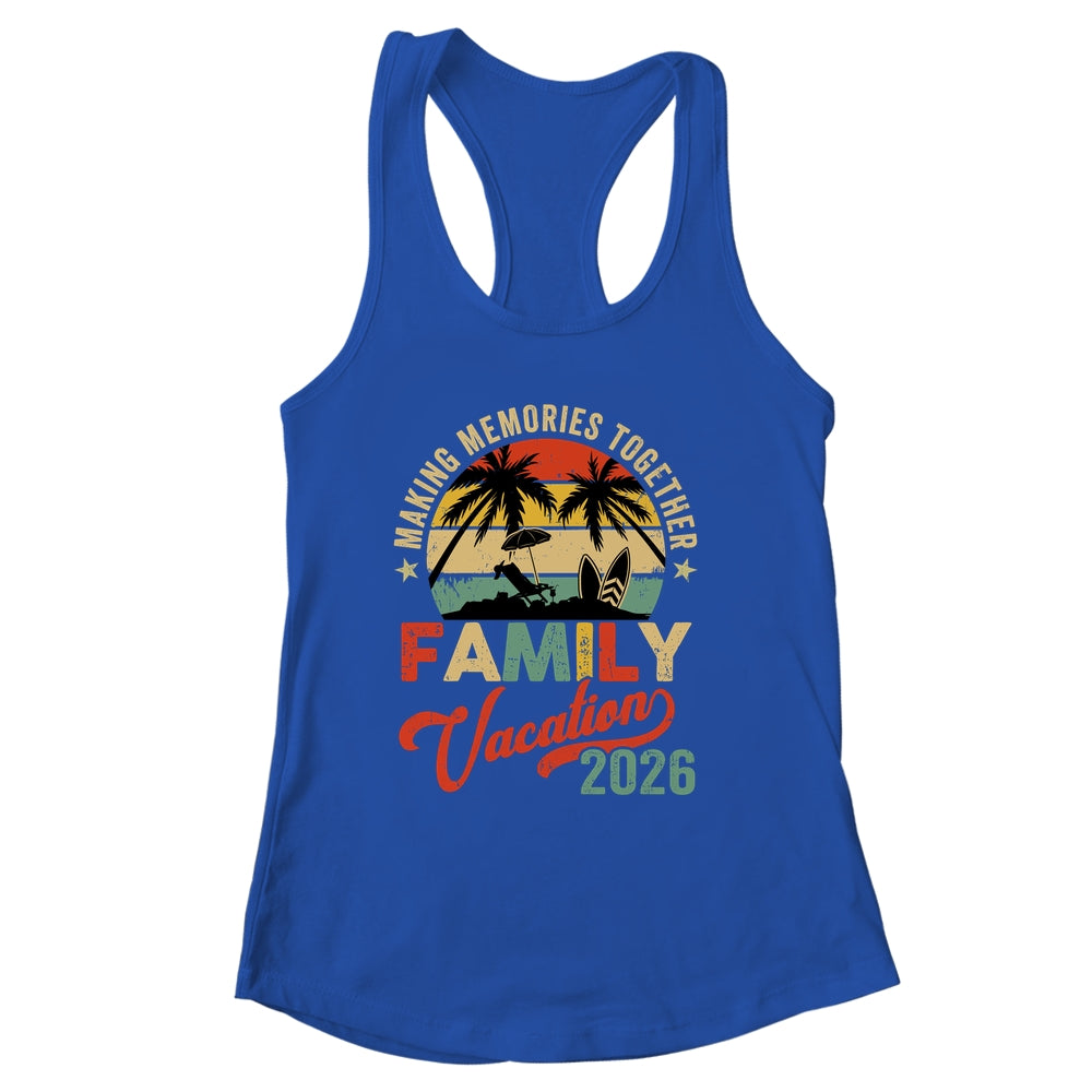 Vintage Family Trip Matching Summer Vacation Beach 2026 Shirt & Tank Top | siriusteestore
