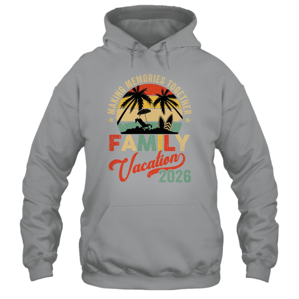 Vintage Family Trip Matching Summer Vacation Beach 2026 Shirt & Tank Top | siriusteestore