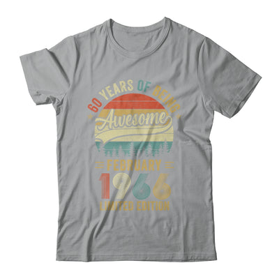 Vintage February 1966 60 Years Old 60th Birthday Men Women Shirt & Hoodie | siriusteestore