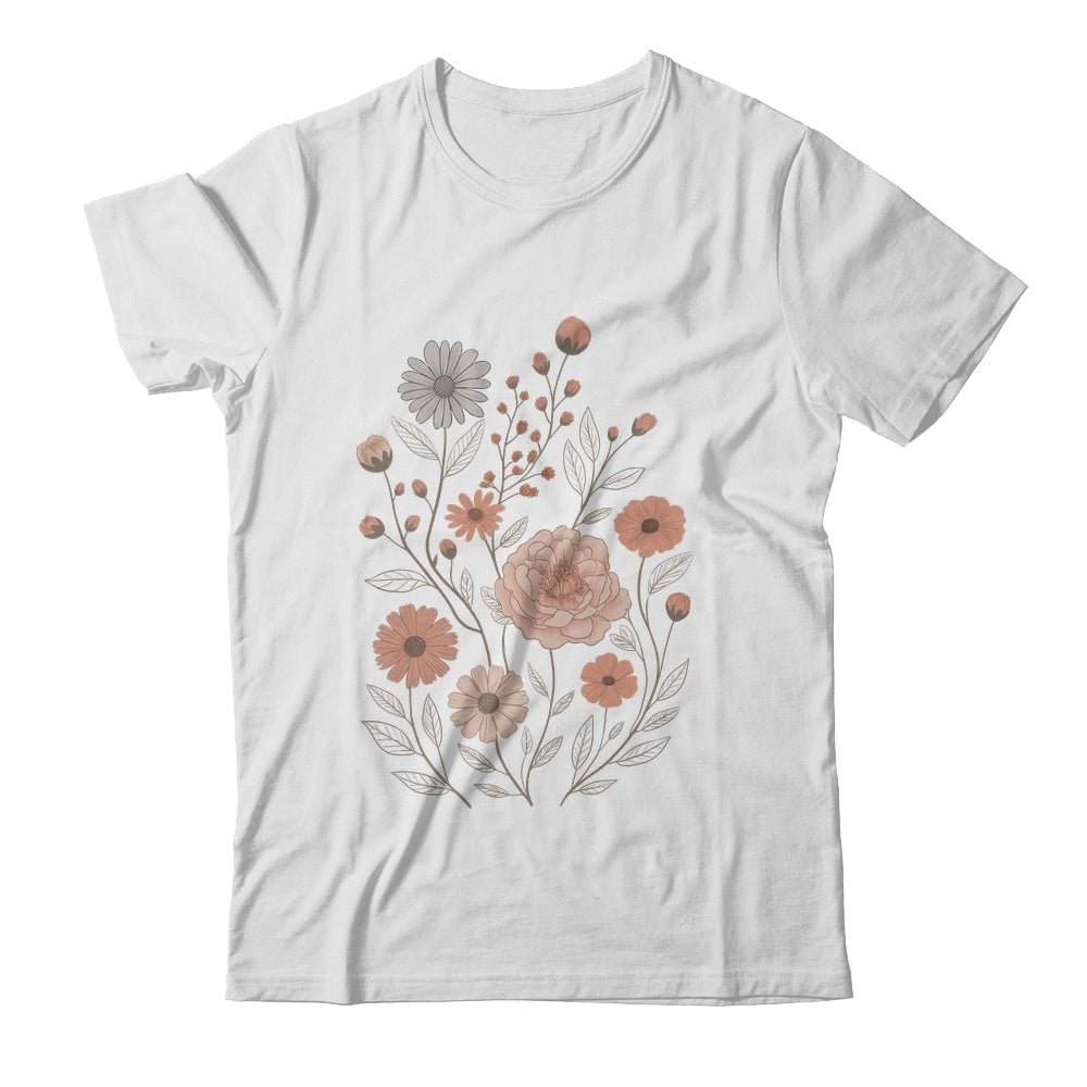 Vintage Flowers Botanical Floral Boho Cottagecore Wildflowers Shirt & Tank Top | siriusteestore