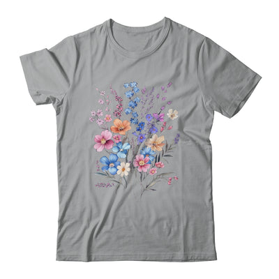 Vintage Flowers Women Wildflower Graphic Floral Gardening Shirt & Tank Top | siriusteestore