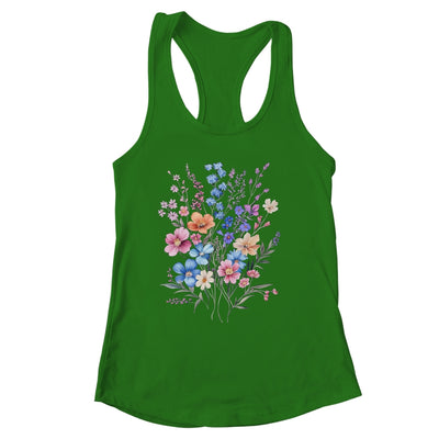 Vintage Flowers Women Wildflower Graphic Floral Gardening Shirt & Tank Top | siriusteestore
