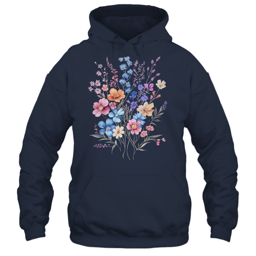 Vintage Flowers Women Wildflower Graphic Floral Gardening Shirt & Tank Top | siriusteestore