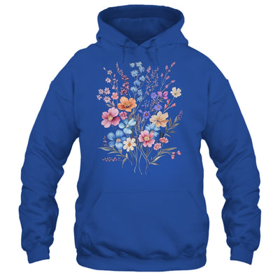 Vintage Flowers Women Wildflower Graphic Floral Gardening Shirt & Tank Top | siriusteestore