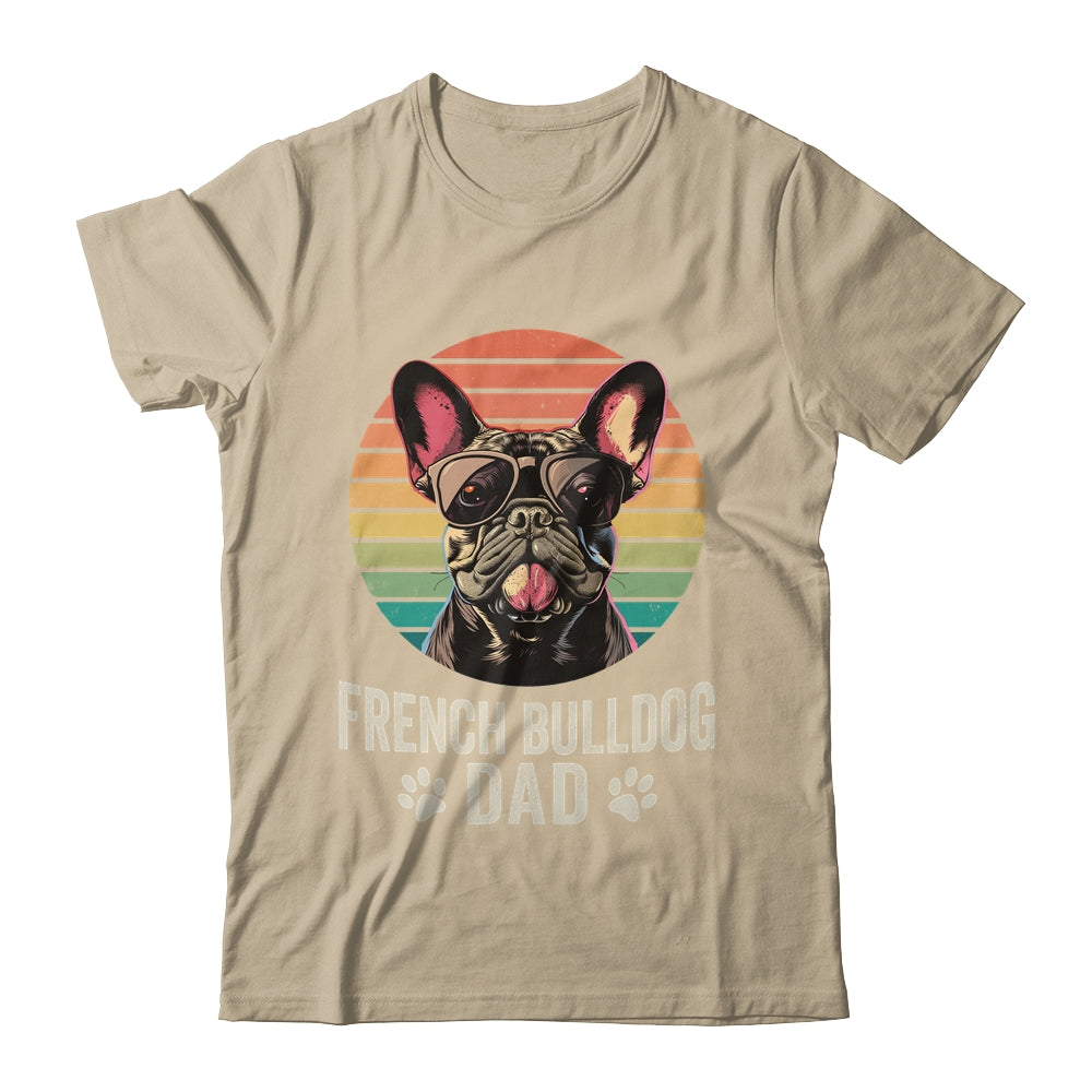 Vintage French Bulldog Dad For Fathers Day Dog Lover Funny Shirt & Hoodie | siriusteestore
