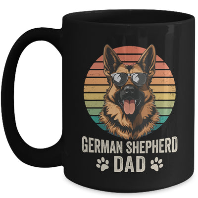 Vintage German Shepherd Dad For Fathers Day Dog Lover Funny Mug | siriusteestore