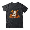 Vintage Ghost Reading Book Pumpkin Halloween Teachers School Shirt & Sweatshirt | siriusteestore