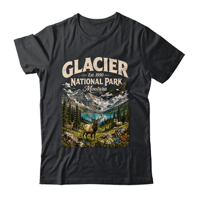 Vintage Glacier National Park Travel Montana Wildlife Nature Shirt & Tank Top | siriusteestore