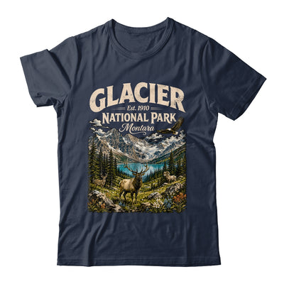Vintage Glacier National Park Travel Montana Wildlife Nature Shirt & Tank Top | siriusteestore