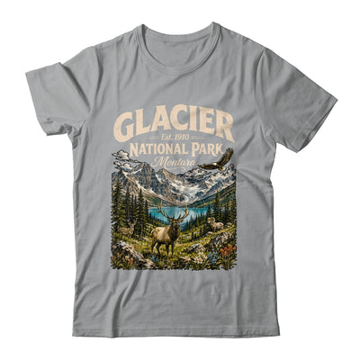 Vintage Glacier National Park Travel Montana Wildlife Nature Shirt & Tank Top | siriusteestore