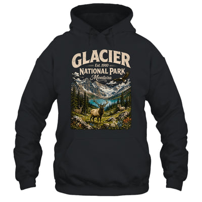 Vintage Glacier National Park Travel Montana Wildlife Nature Shirt & Tank Top | siriusteestore