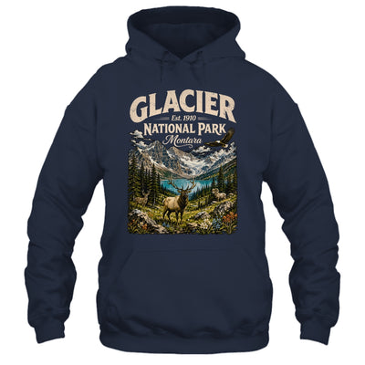 Vintage Glacier National Park Travel Montana Wildlife Nature Shirt & Tank Top | siriusteestore