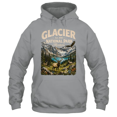 Vintage Glacier National Park Travel Montana Wildlife Nature Shirt & Tank Top | siriusteestore