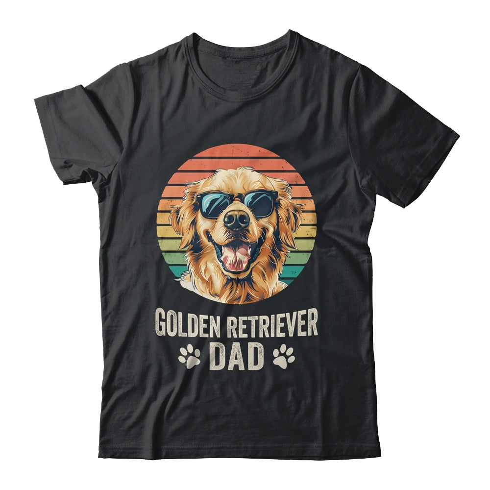 Vintage Golden Retriever Dad For Fathers Day Dog Lover Funny Shirt & Hoodie | siriusteestore