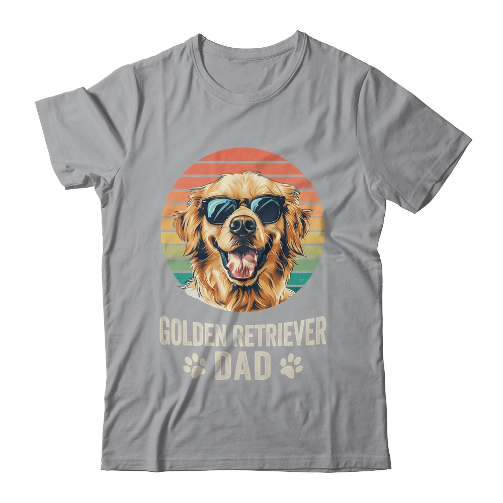 Vintage Golden Retriever Dad For Fathers Day Dog Lover Funny Shirt & Hoodie | siriusteestore