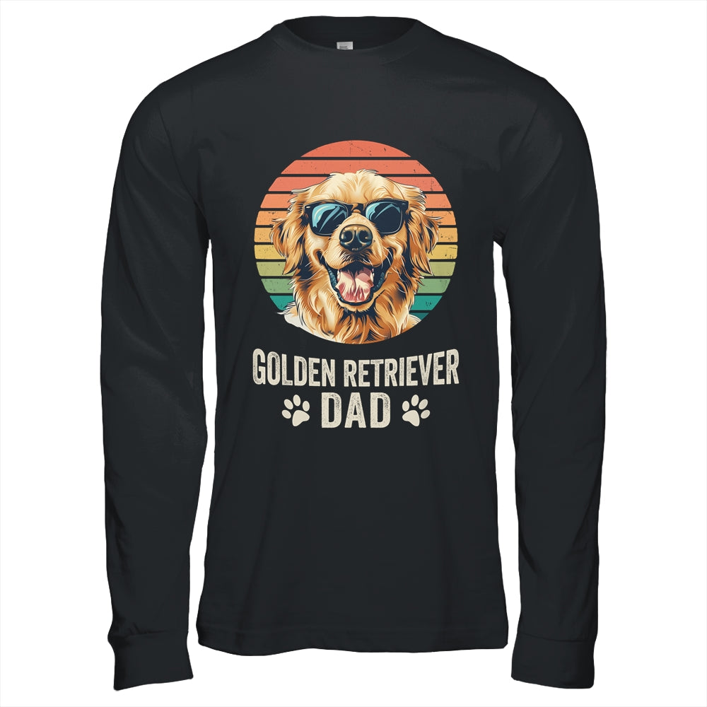 Vintage Golden Retriever Dad For Fathers Day Dog Lover Funny Shirt & Hoodie | siriusteestore
