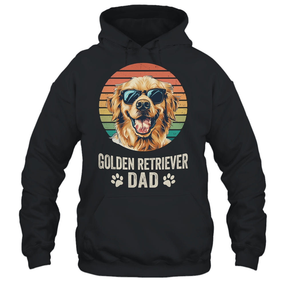 Vintage Golden Retriever Dad For Fathers Day Dog Lover Funny Shirt & Hoodie | siriusteestore