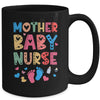 Vintage Groovy Mother Baby Nurse Women Nurse Week Mug | siriusteestore