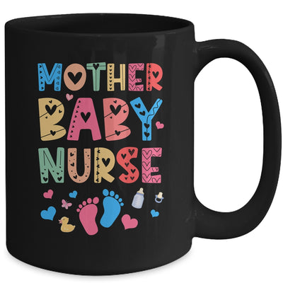 Vintage Groovy Mother Baby Nurse Women Nurse Week Mug | siriusteestore