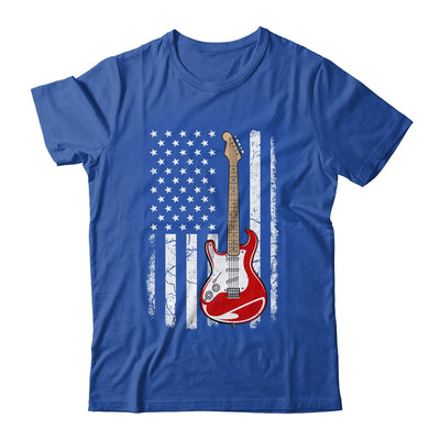 Vintage Guitar Design For Men Women American US Flag Shirt & Hoodie | siriusteestore