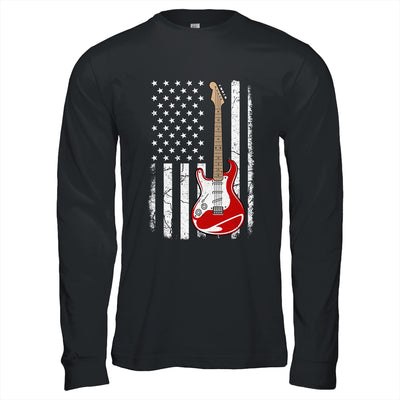 Vintage Guitar Design For Men Women American US Flag Shirt & Hoodie | siriusteestore
