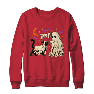 Vintage Halloween Spooky Book Ghost With Black Cat Boo-P Shirt & Sweatshirt | siriusteestore