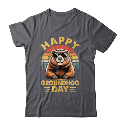 Vintage Happy Groundhog Day Animal Lover Men Women Boy Girl Shirt & Hoodie | siriusteestore