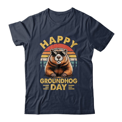 Vintage Happy Groundhog Day Animal Lover Men Women Boy Girl Shirt & Hoodie | siriusteestore