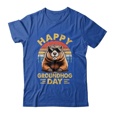 Vintage Happy Groundhog Day Animal Lover Men Women Boy Girl Shirt & Hoodie | siriusteestore