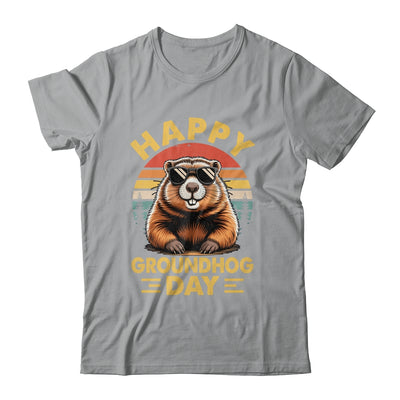 Vintage Happy Groundhog Day Animal Lover Men Women Boy Girl Shirt & Hoodie | siriusteestore