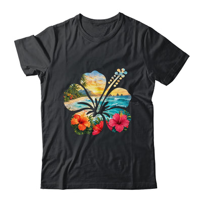 Vintage Hibiscus Flower Beach Summer Aloha Hawaiian Vacation Shirt & Tank Top | siriusteestore