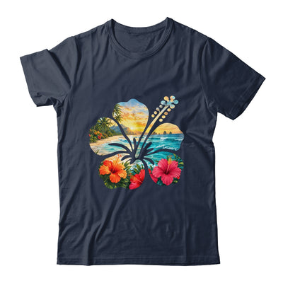 Vintage Hibiscus Flower Beach Summer Aloha Hawaiian Vacation Shirt & Tank Top | siriusteestore