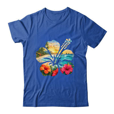 Vintage Hibiscus Flower Beach Summer Aloha Hawaiian Vacation Shirt & Tank Top | siriusteestore