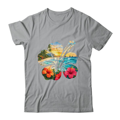 Vintage Hibiscus Flower Beach Summer Aloha Hawaiian Vacation Shirt & Tank Top | siriusteestore