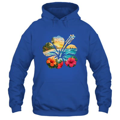 Vintage Hibiscus Flower Beach Summer Aloha Hawaiian Vacation Shirt & Tank Top | siriusteestore