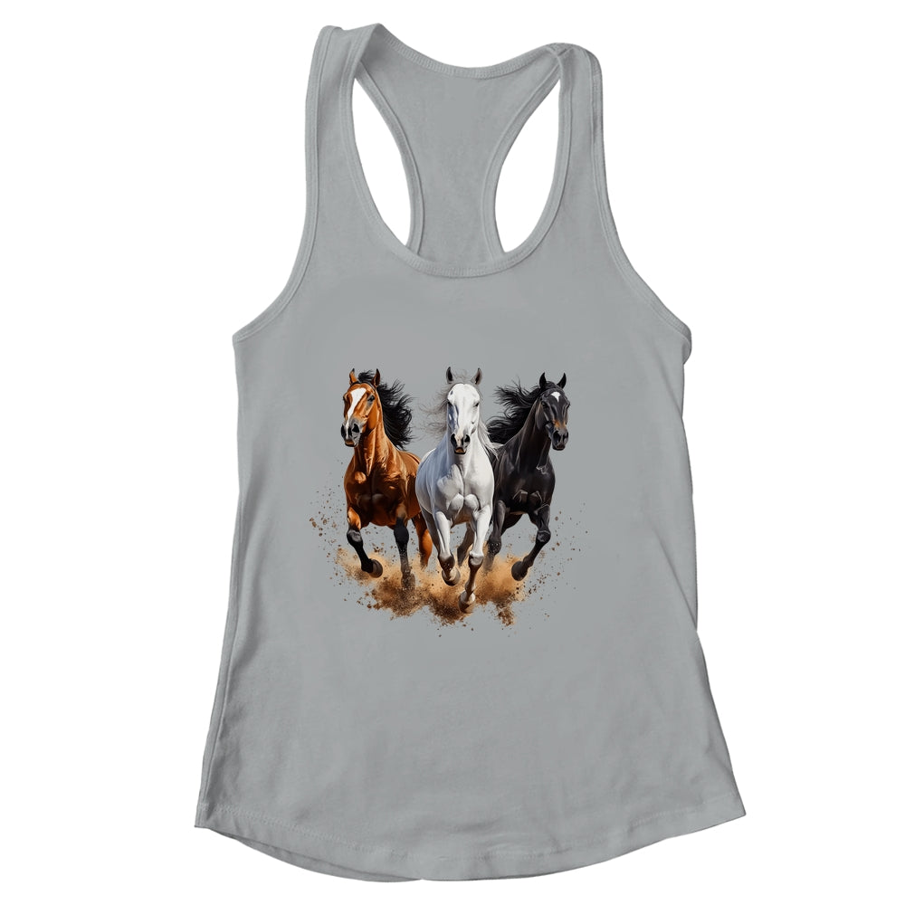 Vintage Horses Lover Graphic For Men Women Boys Girls Shirt & Tank Top | siriusteestore