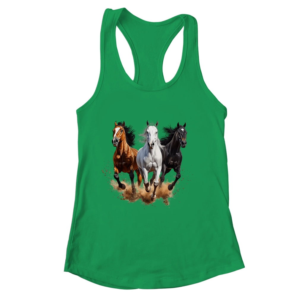 Vintage Horses Lover Graphic For Men Women Boys Girls Shirt & Tank Top | siriusteestore