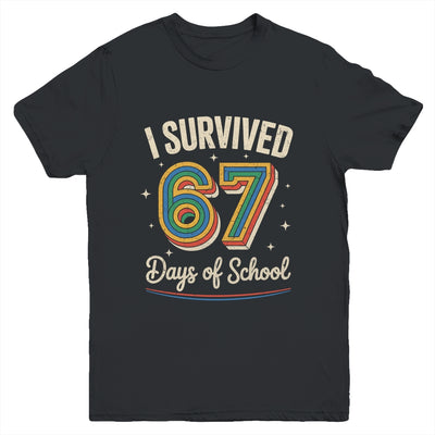 Vintage I Survived 67 Days Of School Teachers Students Youth Shirt | siriusteestore