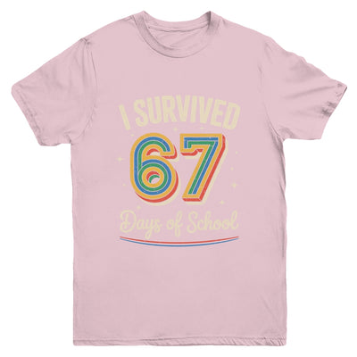 Vintage I Survived 67 Days Of School Teachers Students Youth Shirt | siriusteestore