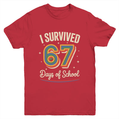 Vintage I Survived 67 Days Of School Teachers Students Youth Shirt | siriusteestore
