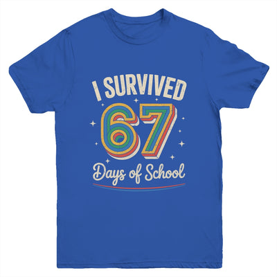 Vintage I Survived 67 Days Of School Teachers Students Youth Shirt | siriusteestore