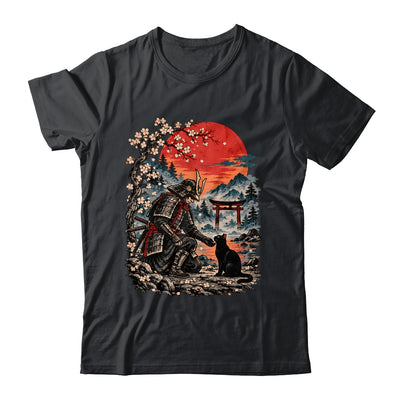 Vintage Japanese Art Samurai Warrior Black Cat Men Women Shirt & Hoodie | siriusteestore