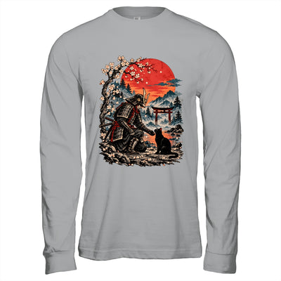 Vintage Japanese Art Samurai Warrior Black Cat Men Women Shirt & Hoodie | siriusteestore