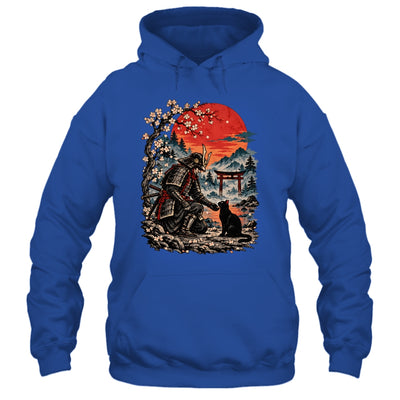 Vintage Japanese Art Samurai Warrior Black Cat Men Women Shirt & Hoodie | siriusteestore