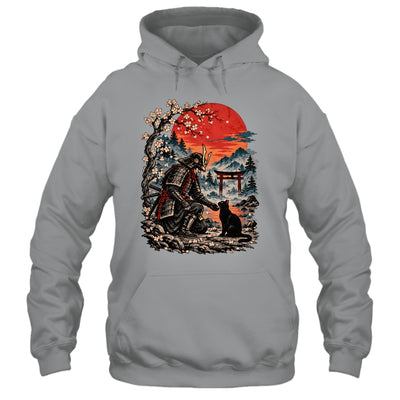 Vintage Japanese Art Samurai Warrior Black Cat Men Women Shirt & Hoodie | siriusteestore